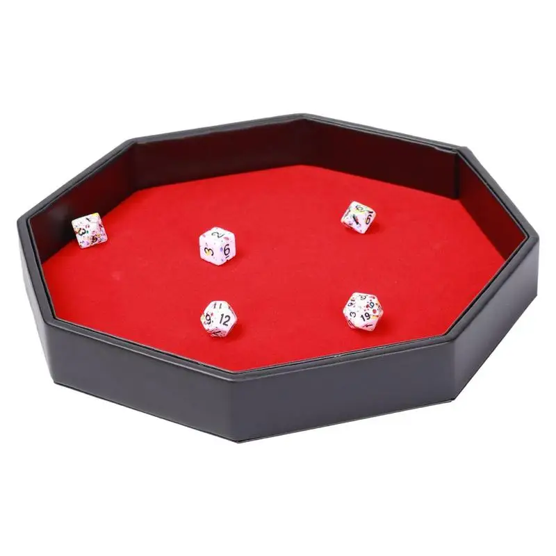 

Dice Rolling Tray Dice Tray PU Leather Dice Trays Portable PU Leather Dice Trays For Dice Games Like RPG DND And Other Table