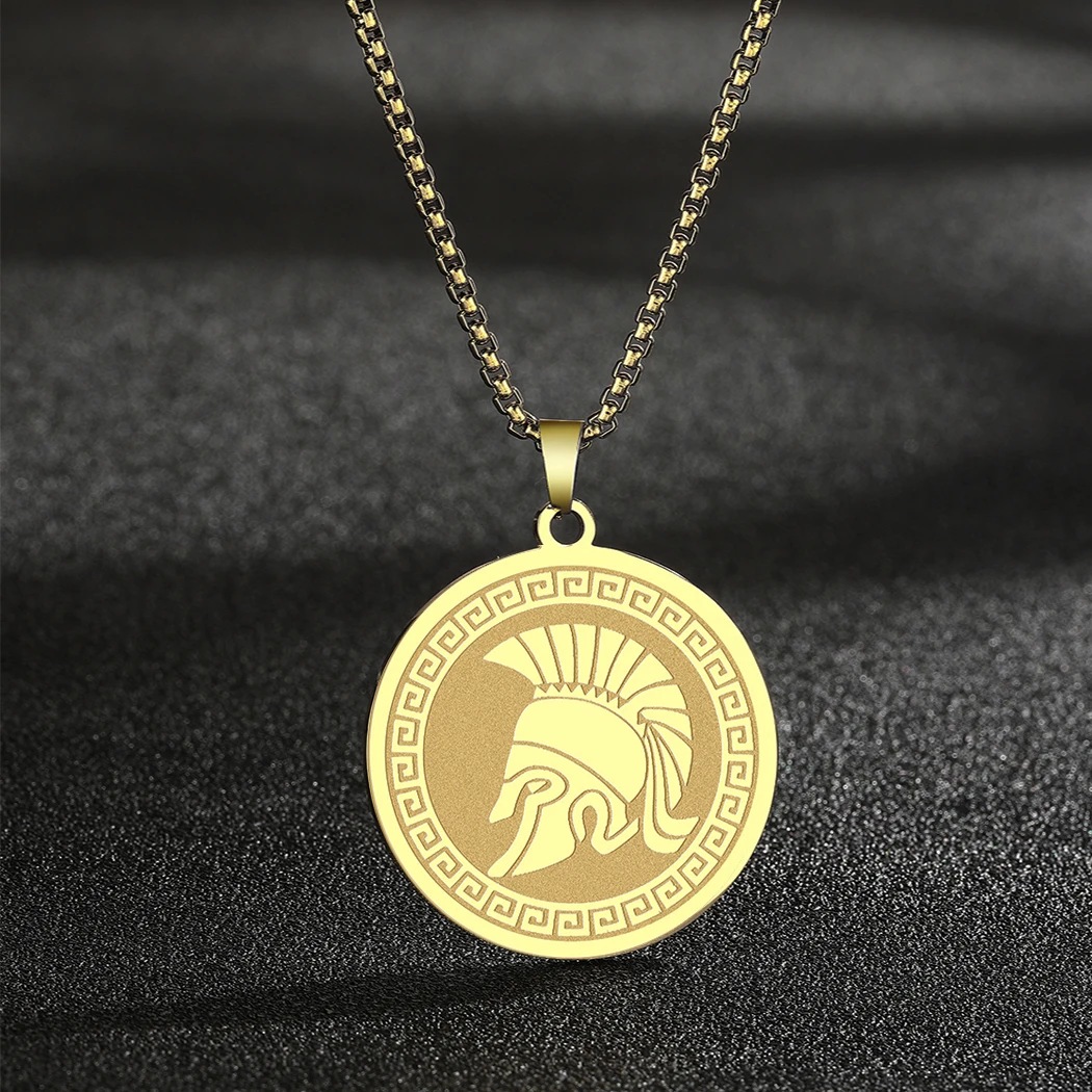 Мужская подвеска в виде древнего Греческого бога спартанского воина