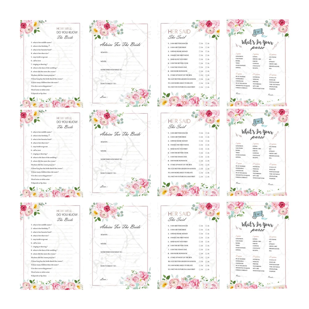 

Game Wedding Partycards Bridal Shower Games Decorations Hen Night Accessory Single Favors Anniversaryandengagement Qa