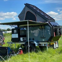ecocampor lightweight small off grid expedition camping trailer designed for off road use with dual shock independent suspension