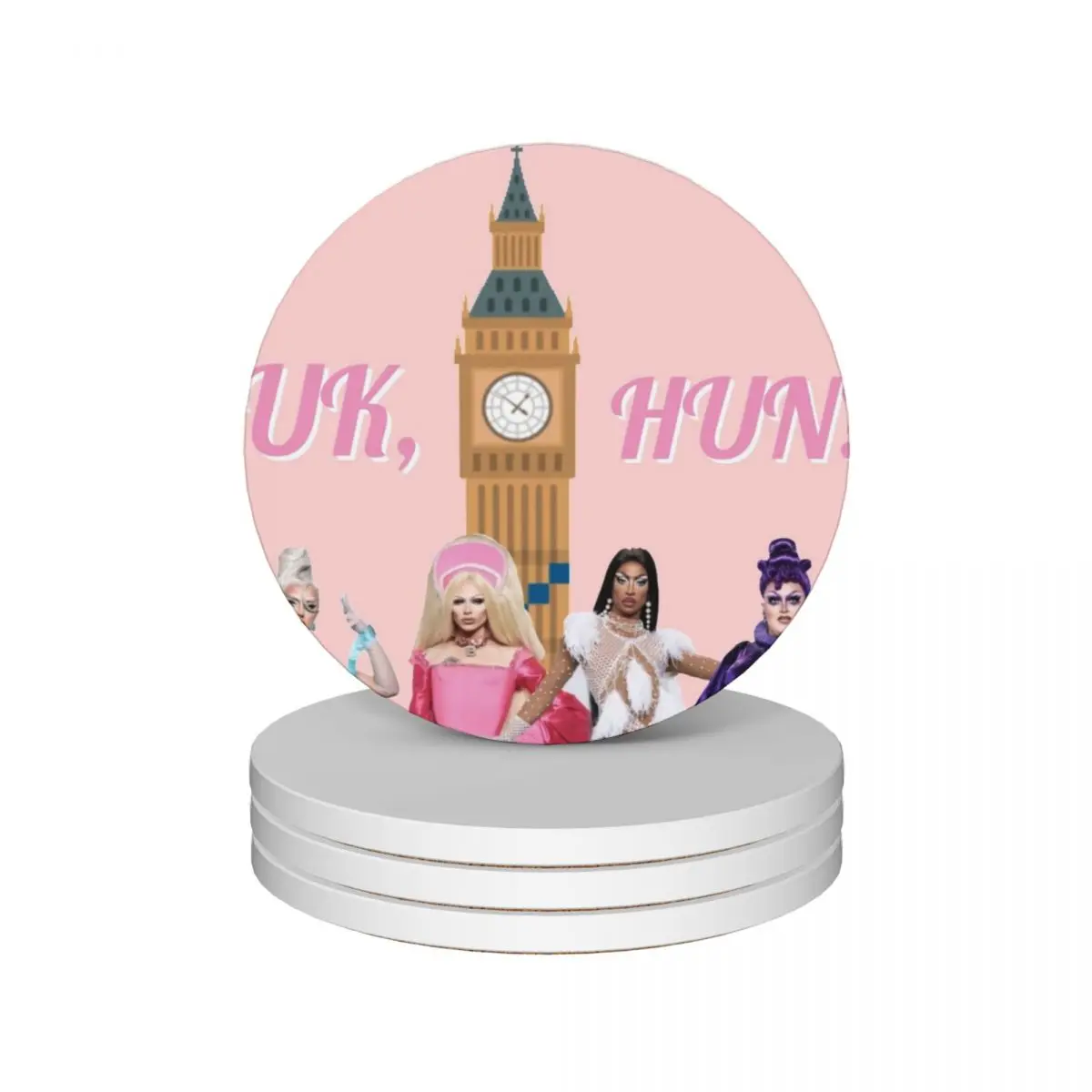 Керамические подставки для кукол Uk Hun RuPauls Drag Race UK United Kingdolls (набор из 4 шт.) коврик
