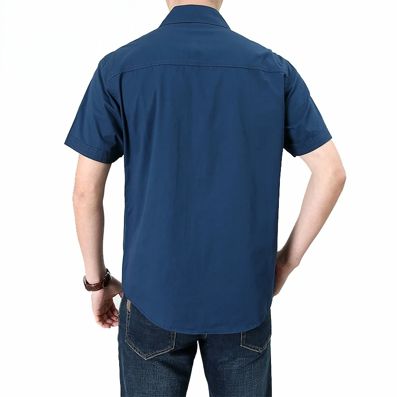 Men's Shirts 2022 Oversized Social Shirt For Men Summer Tee Short Sleeve Mens Casual Clothes Man Blouse Cotton Male New Clothing