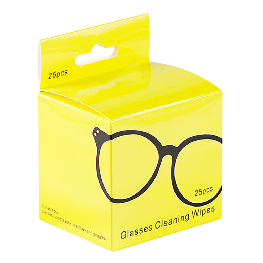 

25 Pcs Wipes Towelette Keyboard Glasses Lens Pre-Moistened Cleaning Camera Cleaner