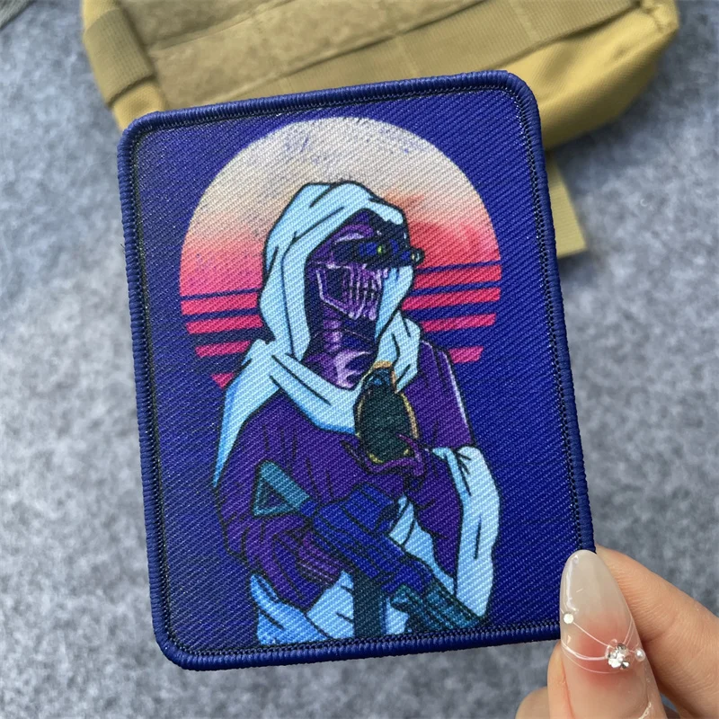 Тактическая нашивка Ретро Смерть с черепом устройство ночного видения значок