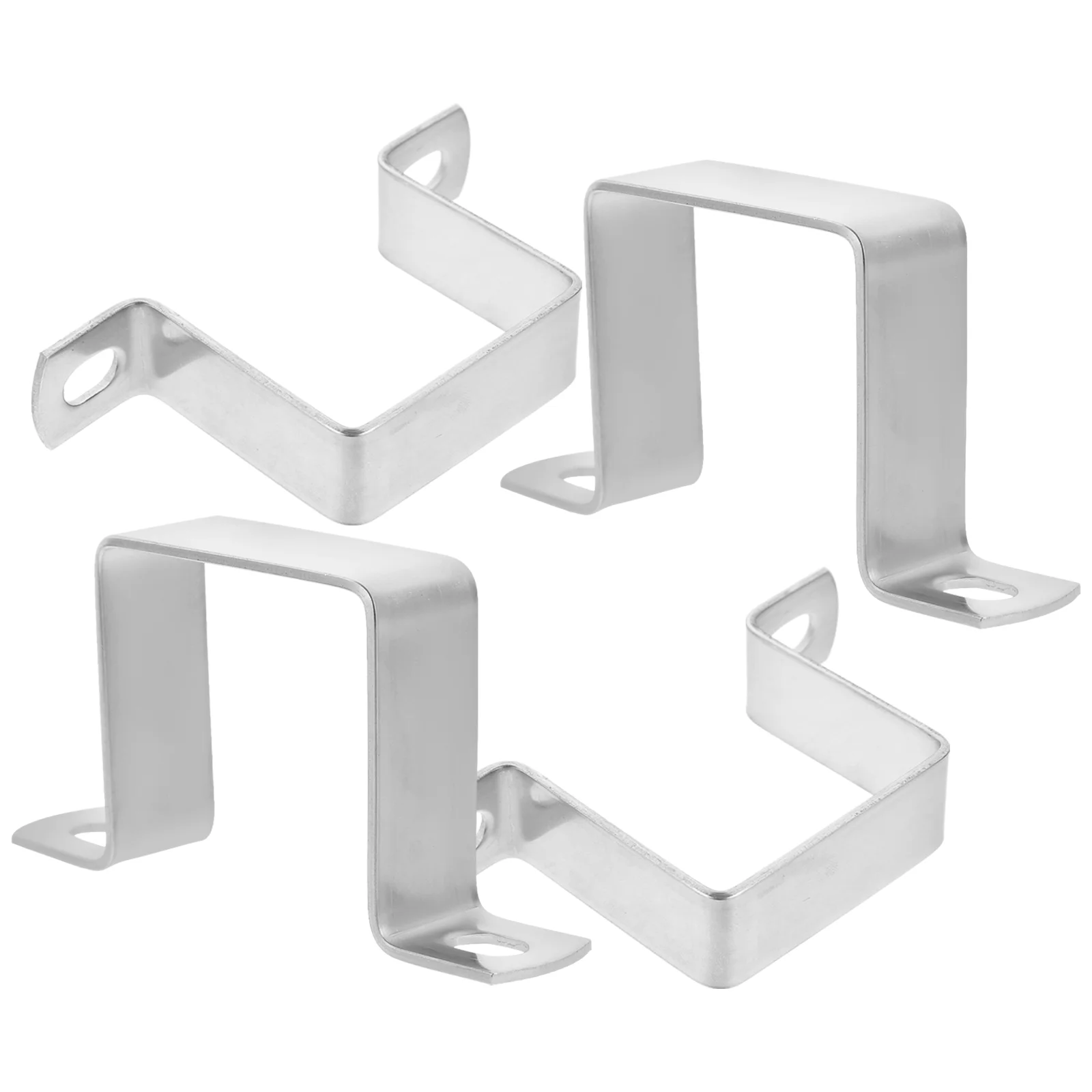 

4pcs Clip Holder Pipe Hanger Square Clips Pipe Strap Tube Clamp Mounting Bracket U Clip Pipe Supports