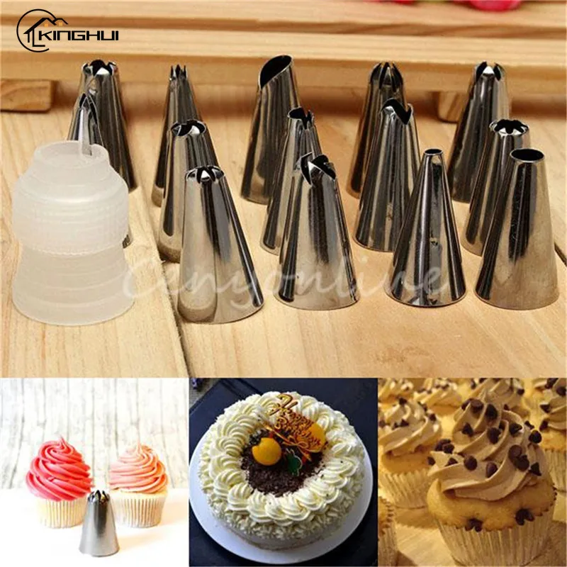 

Набор металлических насадок для украшения торта, 14 шт./компл.