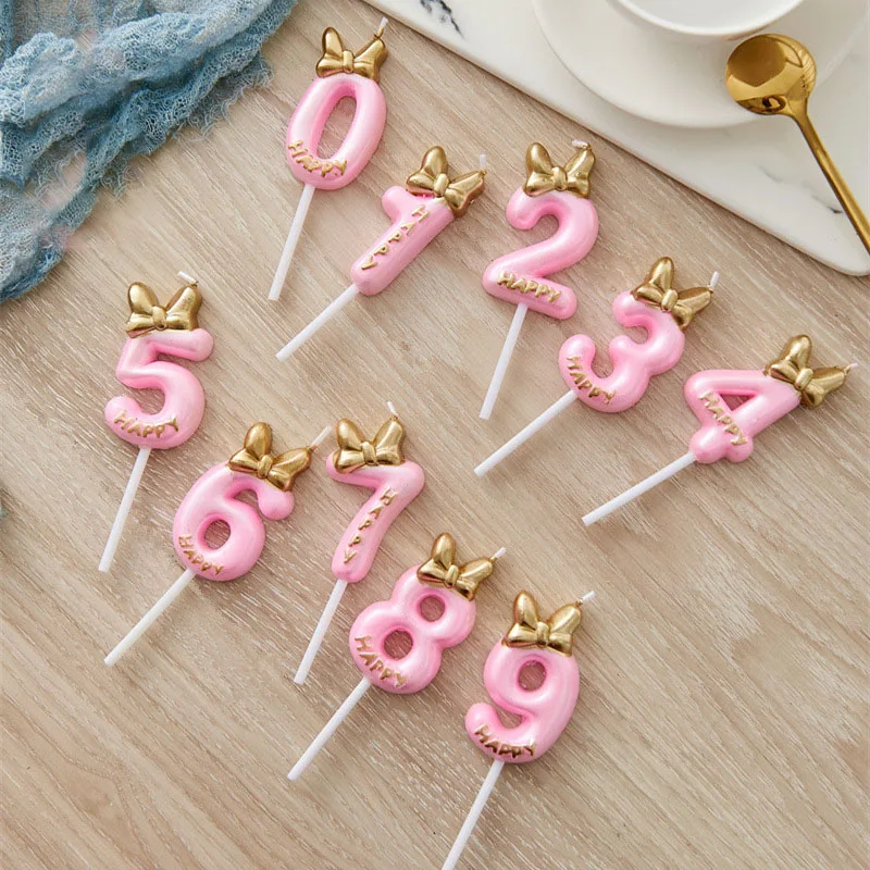 

Cute Birthday 0-9 Number Candle Princess/Prince Number Decorative Candles Cake Cupcake Topper Party Supplies Cake Decorating