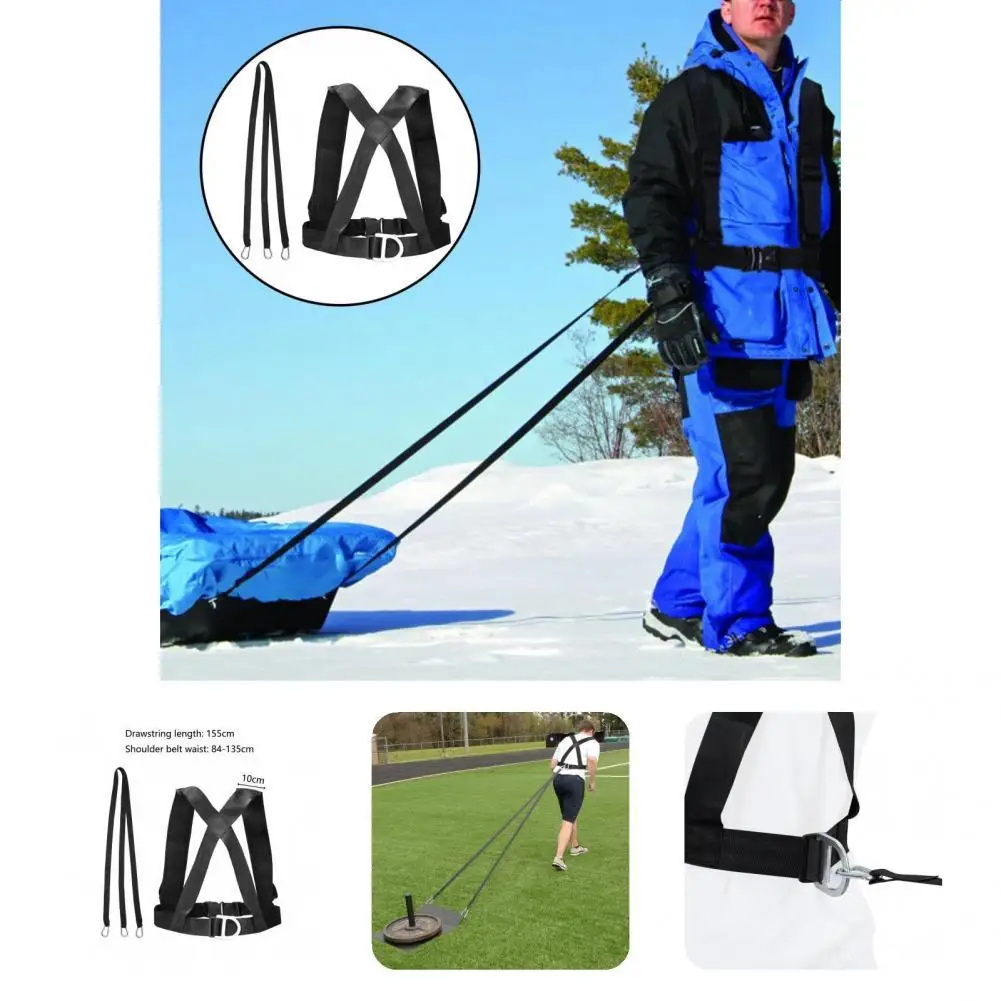 

Equipment Useful Professional Weight Training Belt Long Service Life Sled Harness Strong Bearing Capacity for Athlete