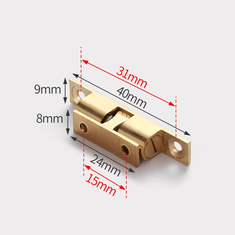 

KK&FING латунная скрытая защелка для дверей 40-70 мм