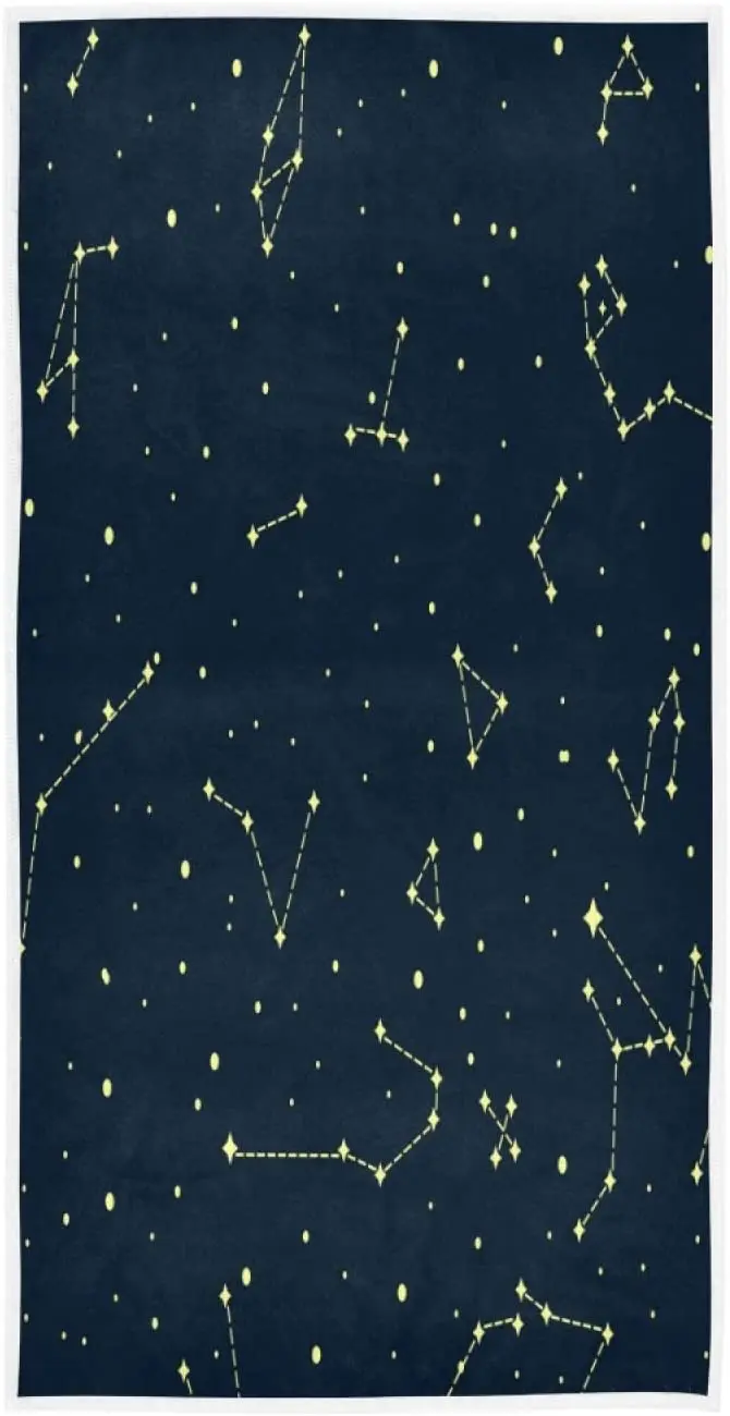

Face Towel Constellation Galaxy Nebula Space Starry Soft Bath Hotel Spa Hand Gym Sport Towel toalha de banho infantil