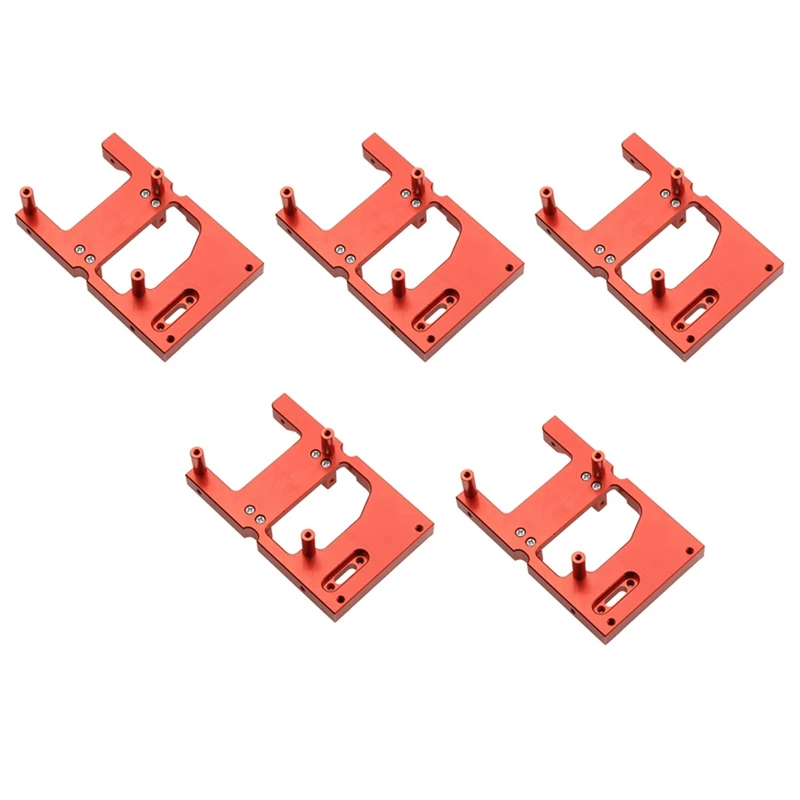 

5X Rc Car Metal Steering Servo Warehouse Fixed Mounting Bracket For Wpl B14 B24 C14 C24 Q65 Mn D90 D99S Mn45,Red