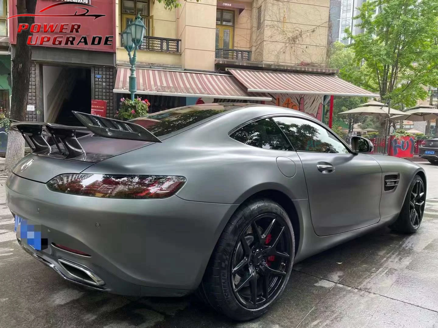 Лидер продаж задний спойлер из углеродного волокна в стиле Renntech комплект кузова