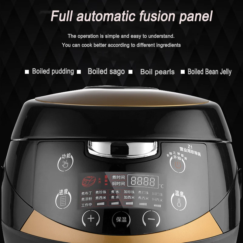 Фото 5л 110 В 220 В Коммерческая кастрюля для приготовления жемчуга Магазин чая с молоком Специальная машина для приготовления бобы Перловая плита Тапиока Электрическая кастрюля для приготовления пищи №3