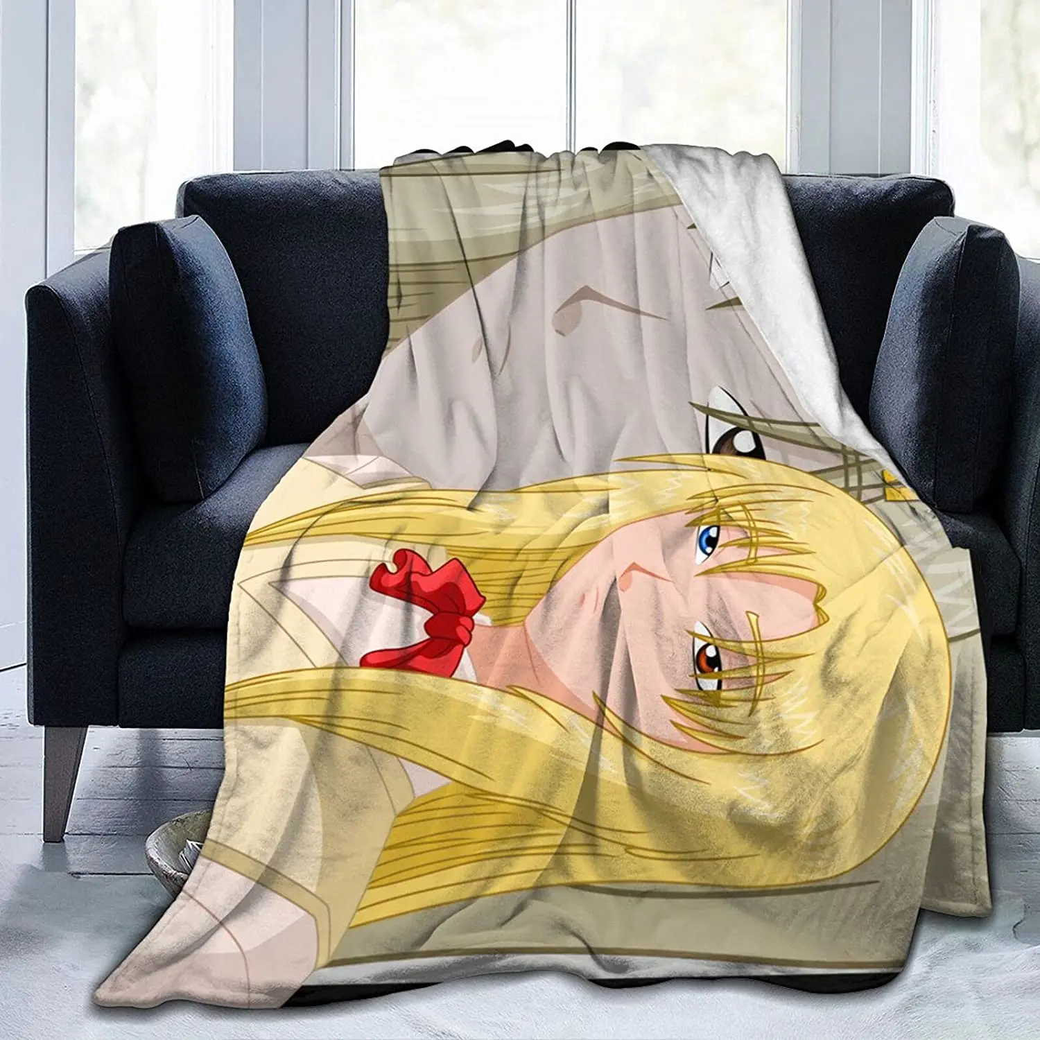 

Urumi Kanzaki Fluffy Soft and Comfortable Blanket, Anime Warm Embrace of Sympathy