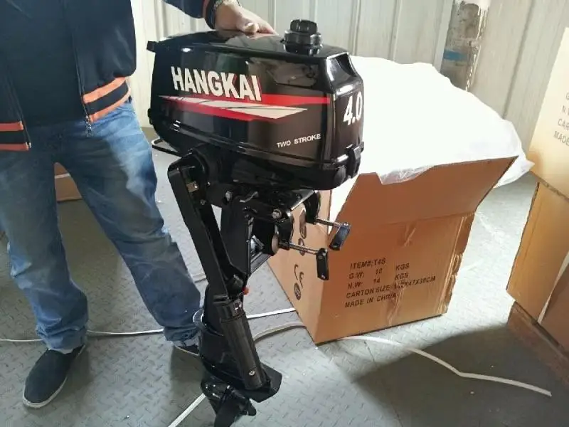 Новое поступление мощный 2-тактный подвесной мотор Hangkai 4HP надувные лодочные
