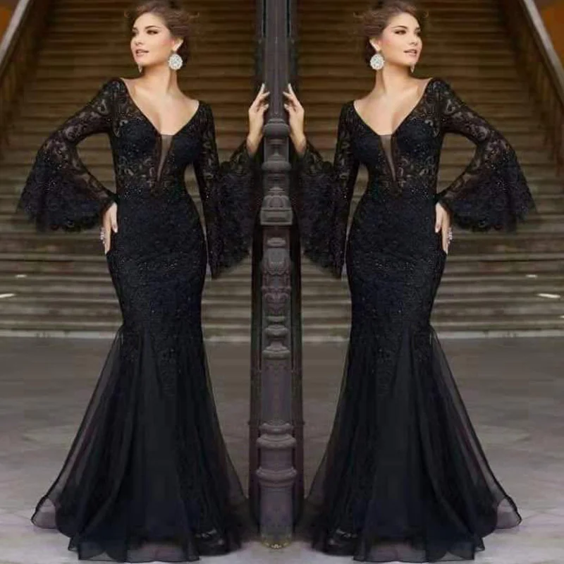 

Casual sexy 2023 hot dress, New Spring/Summer Evening Dress Noble Sexy Slim Fit Fishtail Long Banquet Dress Long