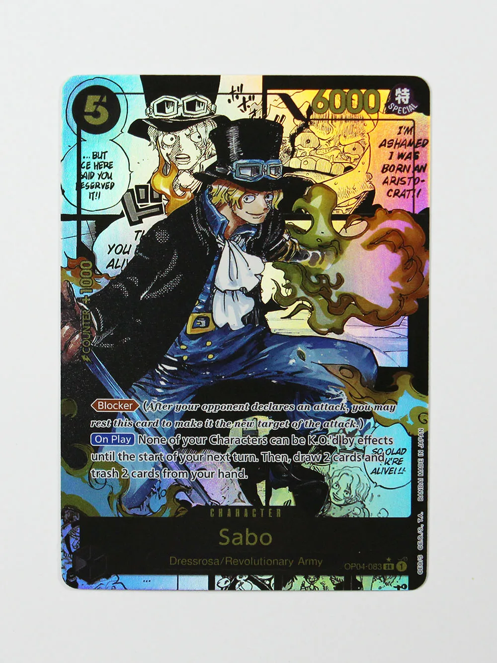 Коллекционная карта One Piece Proxy Card 2025 OP04: Сабо, Королева. Аниме TCG, одиночная карта, игрушка, подарок. (art.: 3920dbd88db40) - 3920dbd88db40