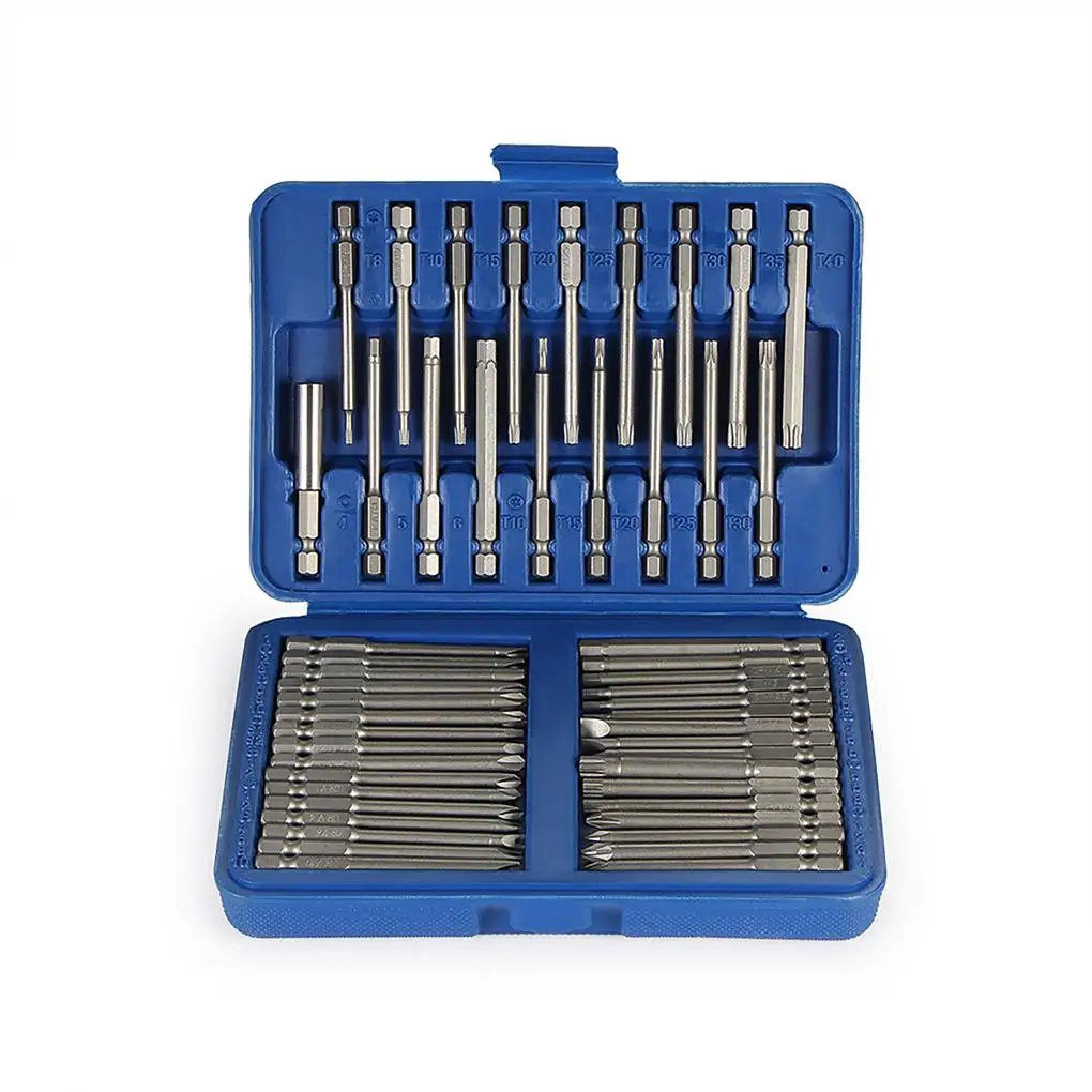 

50 Pieces Electric Screwdriver Bit Set Accessories Modified Component Hand Tool Accessory Nutdriver Heads Extension Components