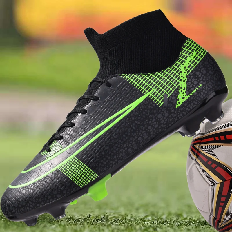 Breathable Football Boots Men Professional Society Soccer Shoes Cleats FG/TF Non-slip Sport Sneakers Futsal chuteiras society