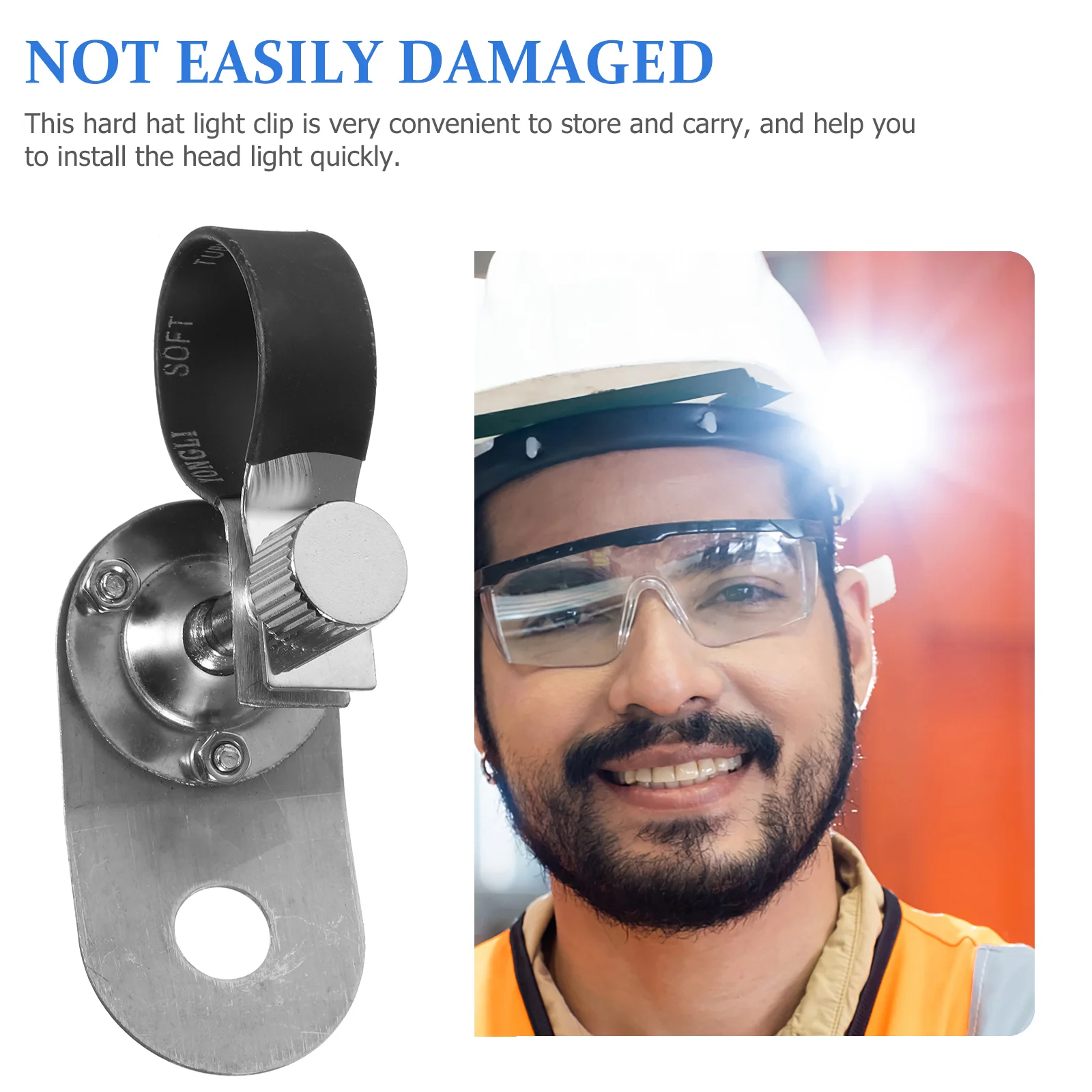 Зажим для каски на боковом держателе фонарика Зажимы шляп фар без перфорации