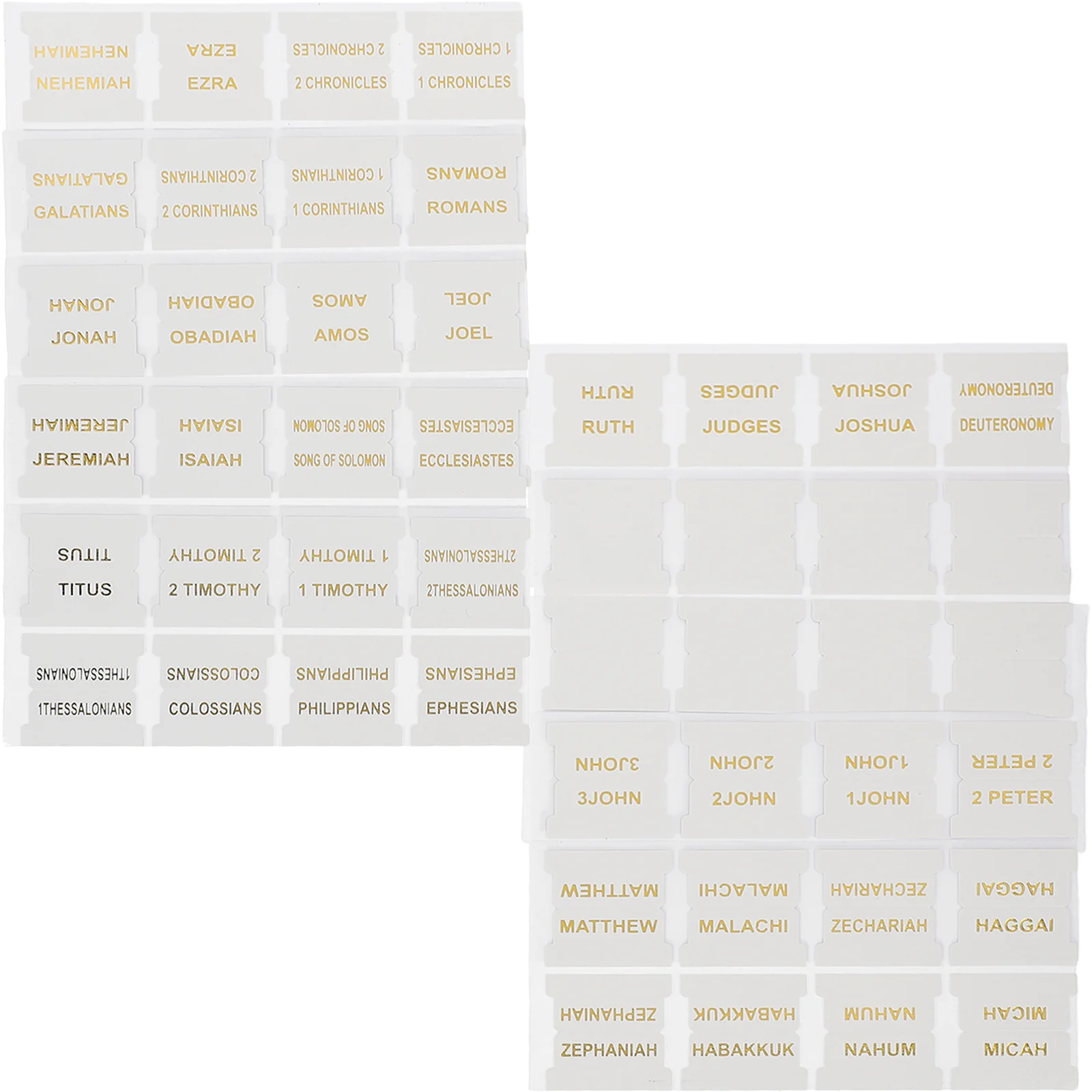 10-листые наклейки с индексом Библии легкие роскошные принадлежности для