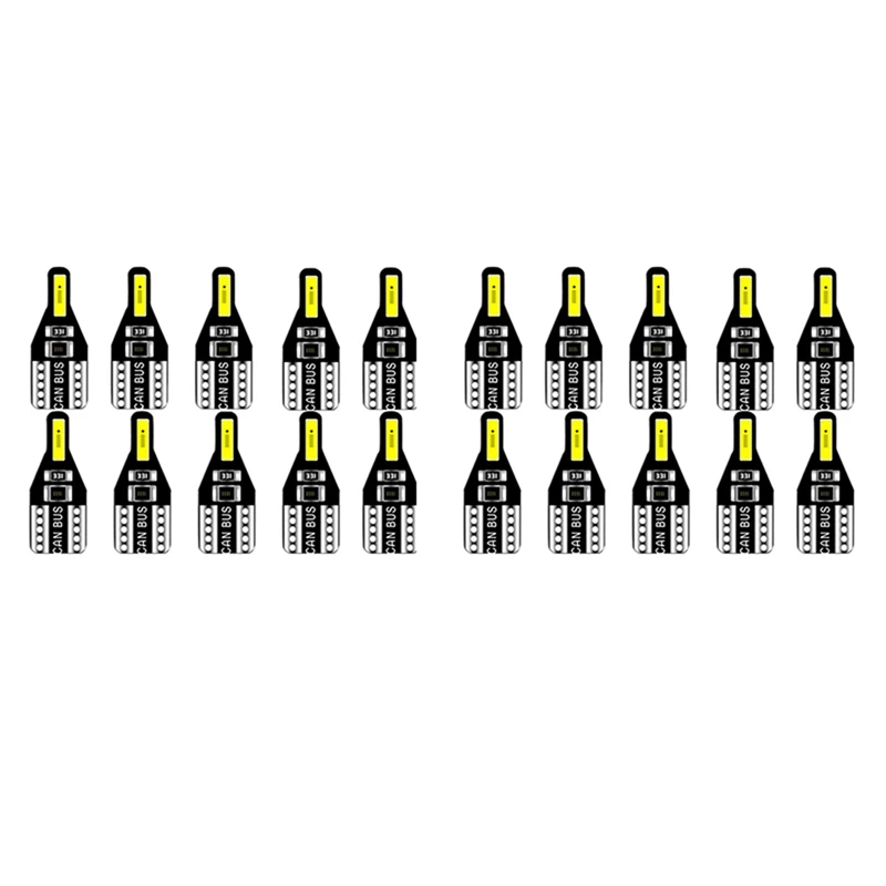 Светодиодная лампа T10 W5W для Toyota Avensis Rav4 Opel Astra Mokka Ford Focus 2 3 Fiesta 12 В 20 шт.