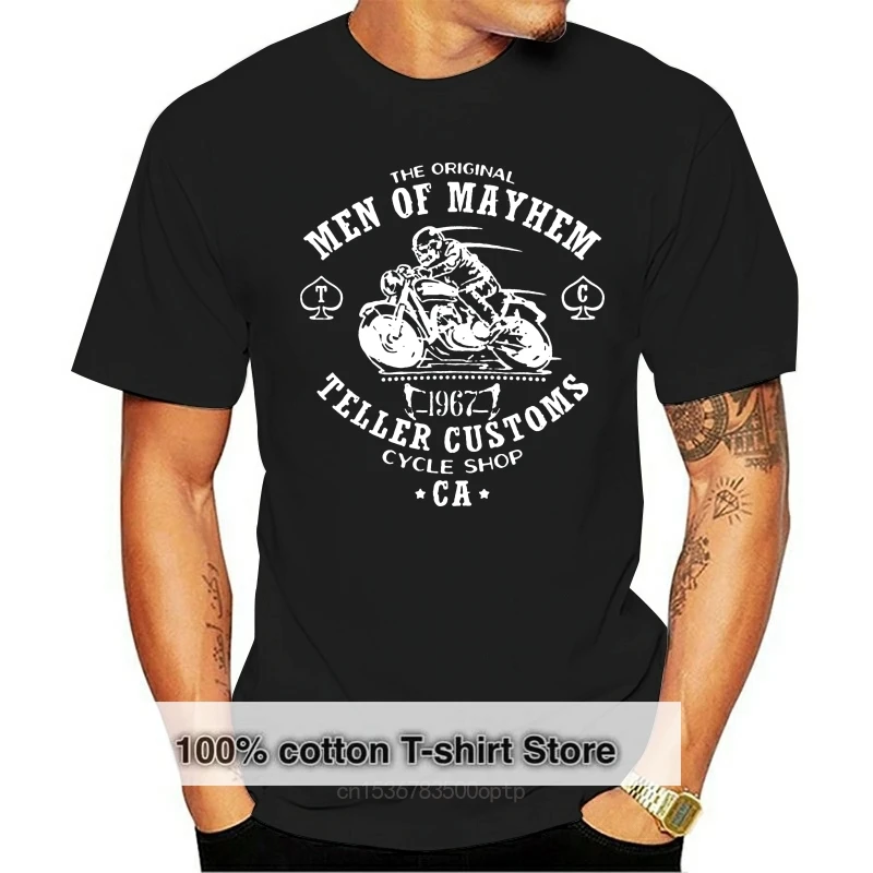 2018 New Kawaii T Shirt man Green array Personality Men of Mayhem Teller Customs for BF Natural Cotton