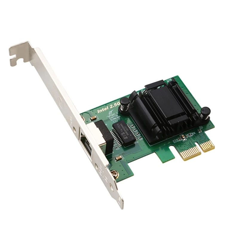

Gigabit Ethernet PCI-E Card 10/100/1000Mbps PCI for EXPRESS X1 RJ45 LAN Adapter for Intel I225 Chip 2.5Gb for Desktop PC