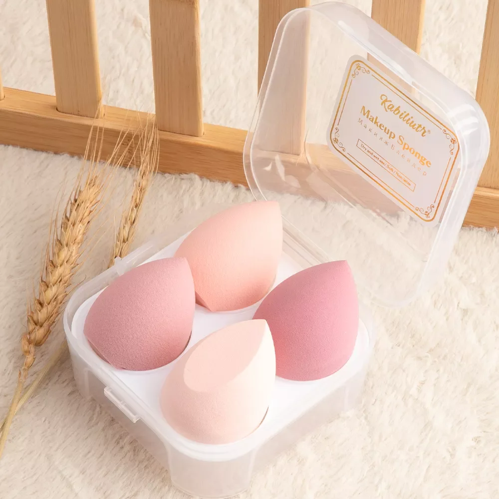 Makeup Sponge Powder Puff Dry and Wet Combined Beauty Cosmetic Ball Foundation Powder Puff Bevel Cut Make Up Sponge Tools
