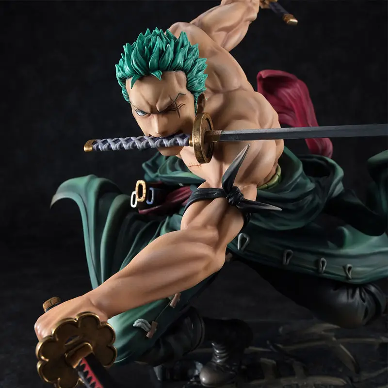

Japanese Anime One Piece Model Toys Zoro PVC Action Figure Three Swords Hand Model Table Decoration Birthday Gift