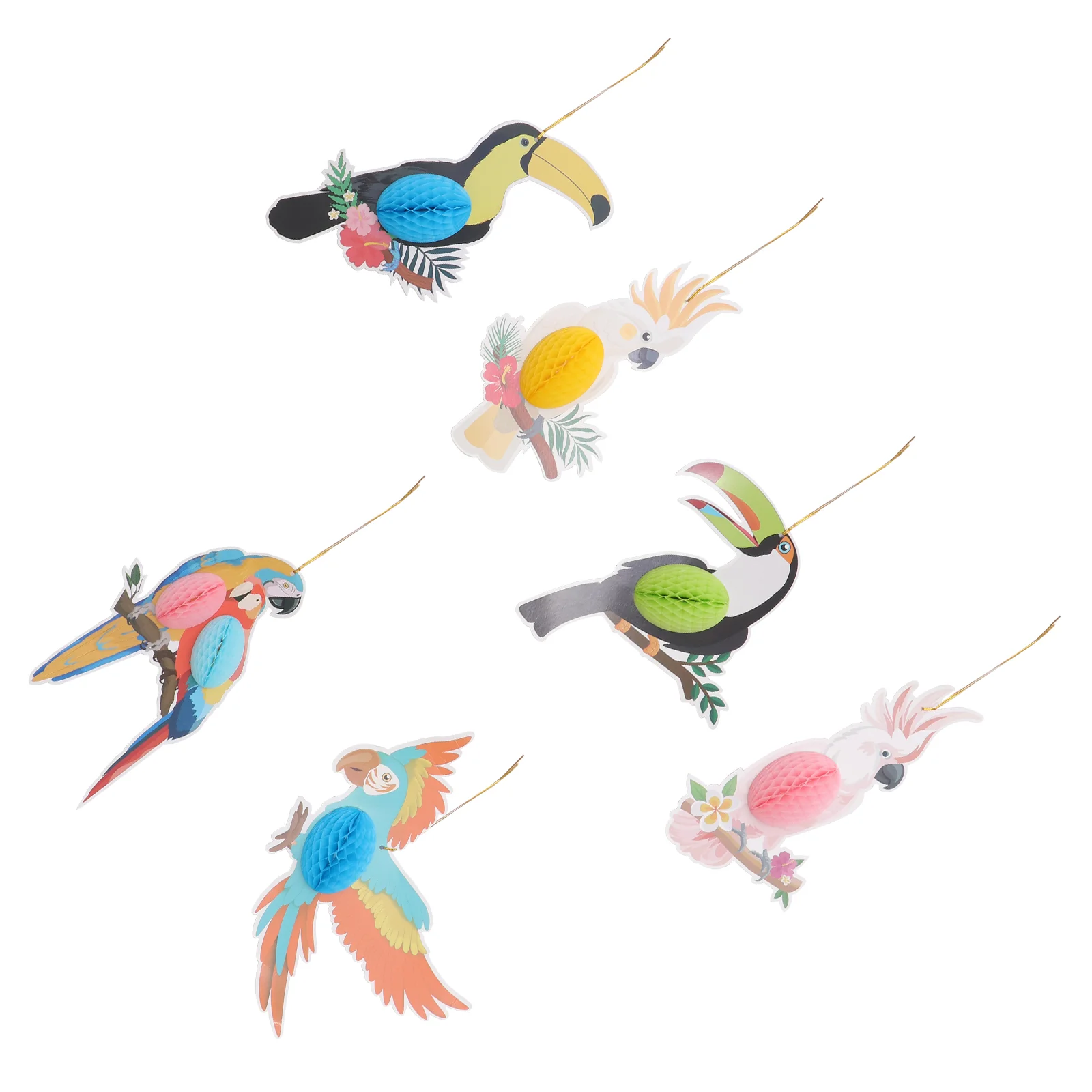 

Party Supplies Hawaii Ceiling Decorationsations Paper Pendant Hawaiian Festival Parrot