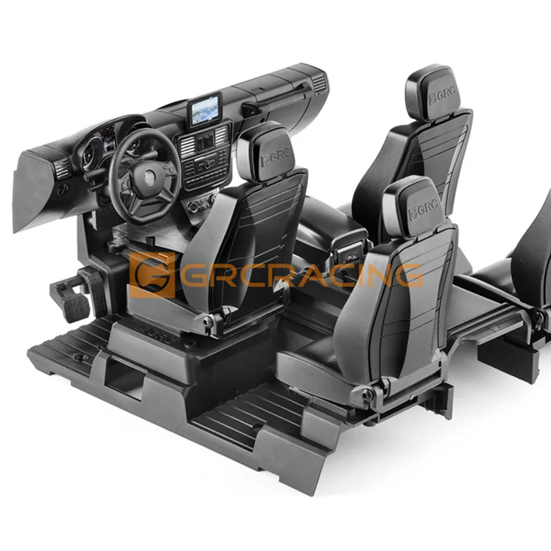Enlarge GRC Interior Kit 6X6 Emulation In The Control Seat Retrofit for 1/10 RC Crawler Car Traxxas Benz TRX4 G500 TRX6 G63 Diy Parts