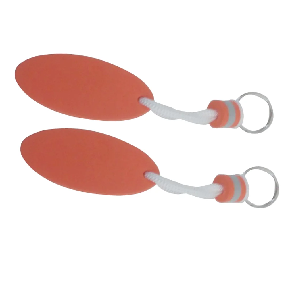 

2Pcs EVA Floating Keyring Water Buoyant Keychain for Kayak Canoe Marine Nautical Boating Swim Beach Outdoor (Orange)