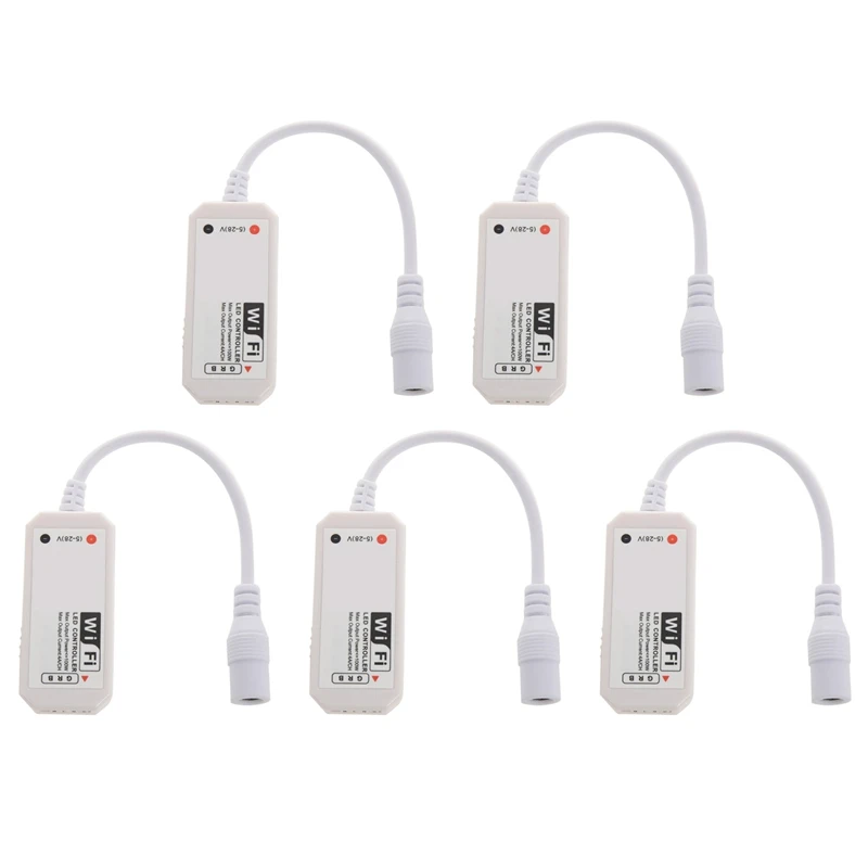 

5X LED Wifi Remote Controller Works With Alexa/Google Home Voice Control For 5050/3528 RGB LED Strip Lights Change