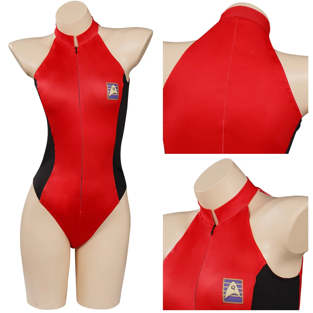 

Star Cosplay Strange New Worlds Season - Nyota Uhura Swimsuit Cosplay Costume Jumpsuit Swimwear Halloween Carnival Suit