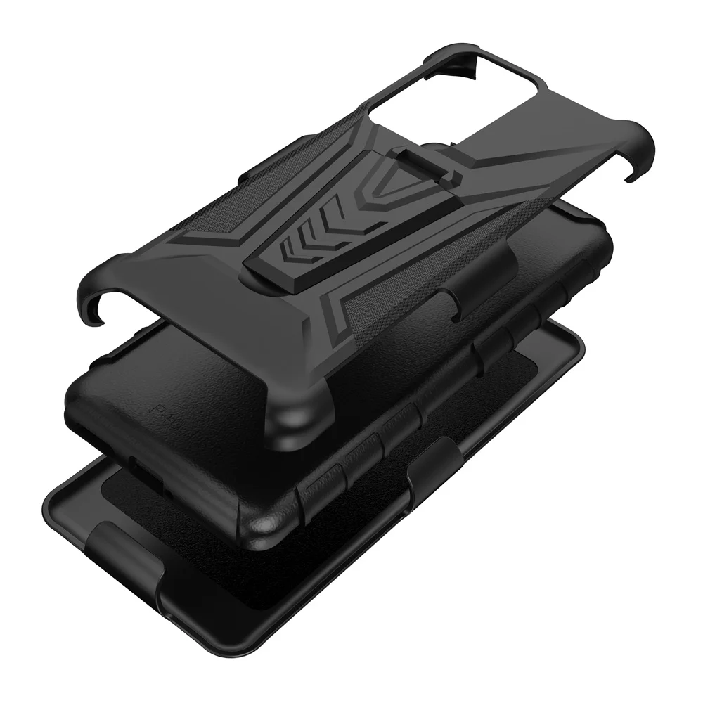 Armor Phone Case for Galaxy A73 A33 A53 A52 A32 A72 A12 A41 A31 A11 A81 A91 A13 Cover with Belt Clip Heavy Duty Protective Coque