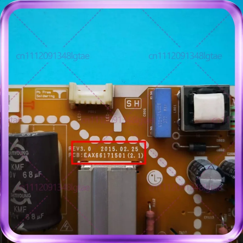 Фото Плата питания для телевизора LG 43LF5900-CA EAX66171501 (2.1) LGP32D-15CH1 №2