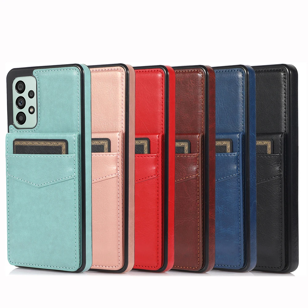 

Flip Leather Cover for Samsung Galaxy S23 S21 FE S22 Plus Ultra A14 A54 A13 A33 A53 A73 5G Wallet Case with Credit Card Holder