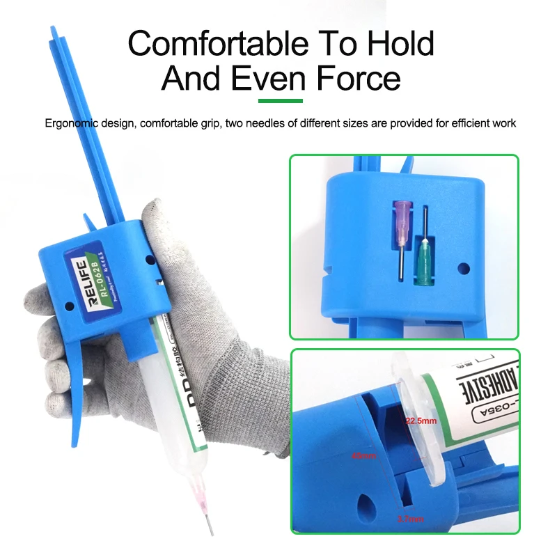 

RELIFE RL-062A RL-062B Manual Glue Dispenser Needle Booster Universal Propulsion Tools for Green Welding Oil Solder Paste