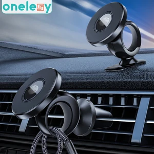 onelesy magnetic car phone holder rotatable magnet holder for phone air vent magnetic mobile phone stand support in car use free global shipping