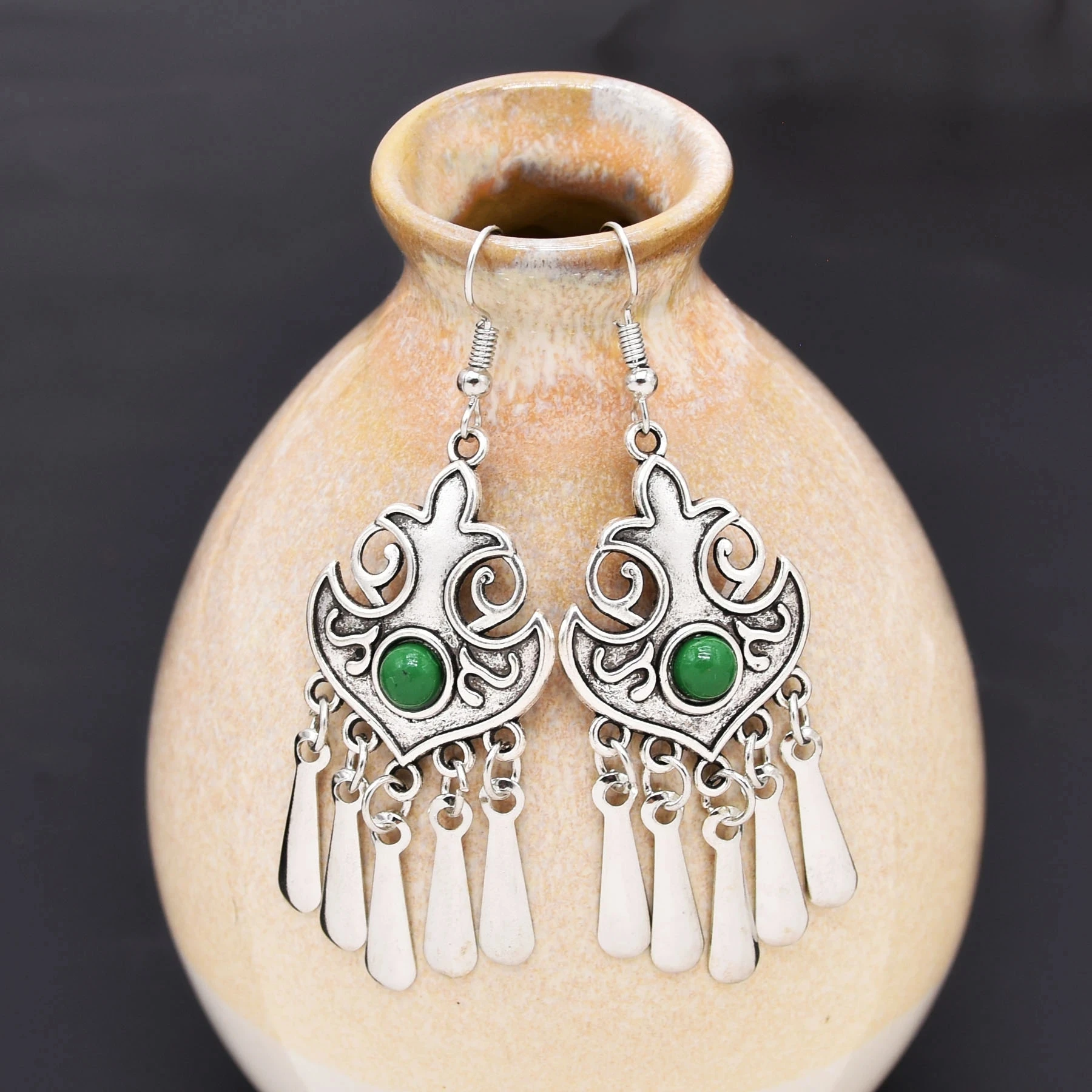 Женские серьги с подвеской в арабском этническом стиле