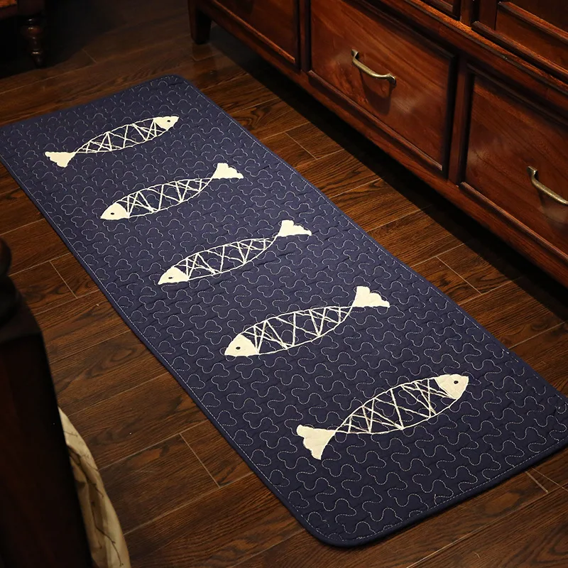 

Homhi Kitchen Non-Slip Floor Mat Decoration Cuisine Alfombra De Cocina Bedroom Farmhouse Rugs Decor HTZ-008