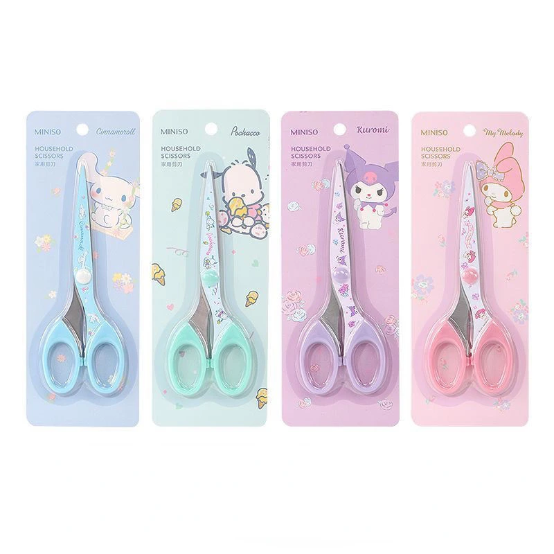 

Sanrio Anime Cartoon Series Cinnamoroll My Melody Kuromi HelloKitty Cute Scissors Kawaii Art Knife Student Stationery Gift