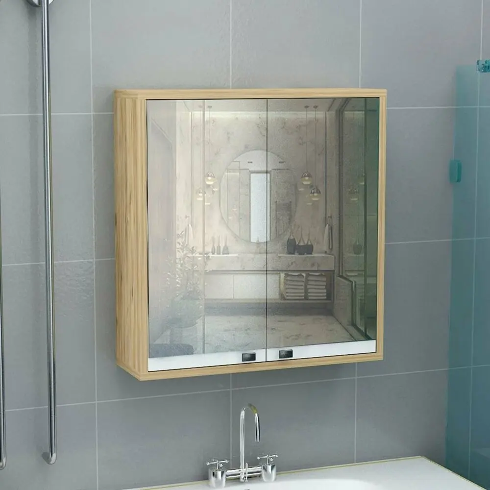 Зеркальные шкафы для ванной комнаты деревянные полки мебели наборы хранения в