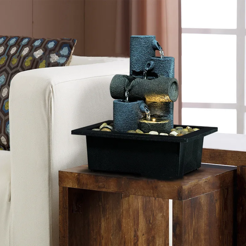 

Drinker For Cat 4-Story Fountain Indoor Decor Desktop Waterfall Pet Water Fountain Automatic USB Water Pump Landscape Decoration