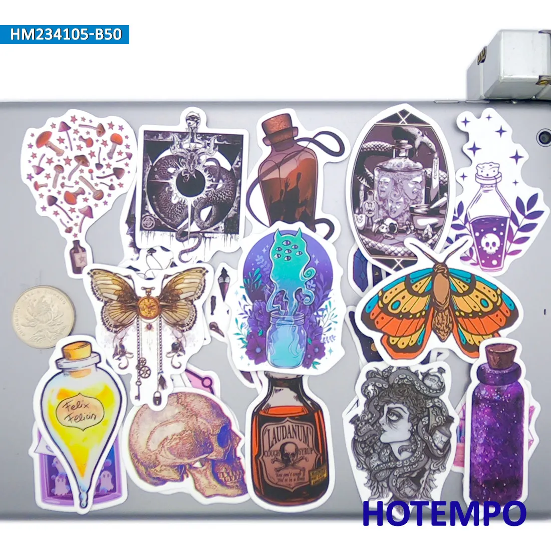 Наклейки на зелья ведьмы-фармацевта Волшебное волшебное пивоварение Ретро