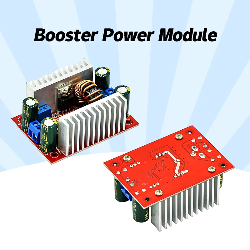 

DC 400W 15A Step-up Boost Converter Constant Current Power Supply LED Driver 8.5-50V To 10-60V Voltage Charger Step Up Module