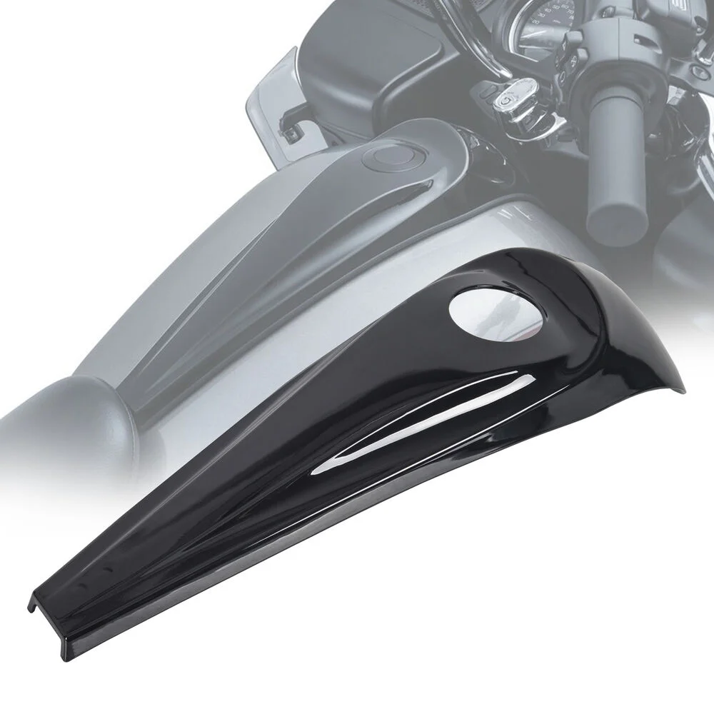 

Motorcycle Black Smooth Dash Fuel Console & Gas Tank Cap Cover For Harley-Davidson Electra Glide FLTR FLHX EFI 2008 -2017