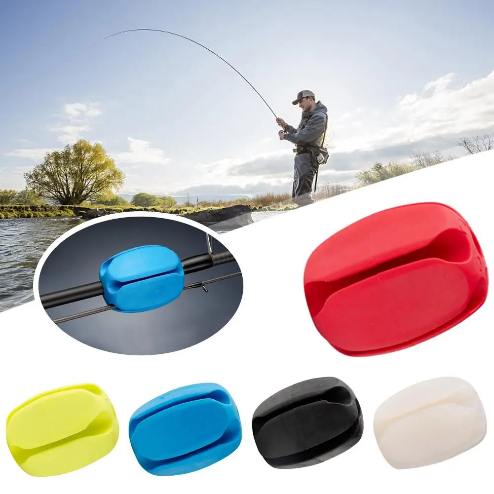 

5 Pcs Fishing Rod Fixed Ball Protection Silicone Protective Fishing Retractor Stopper Shot Rod Tools Anti-Collision Rod Fis W4W3