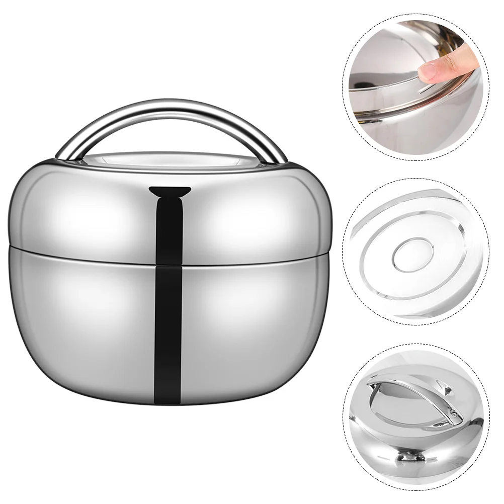 

Box Lunch Bento Container Thermal Stainless Steel Insulated Boxes Meal Kids Containers Metal Compartment Keep Warm Prep That